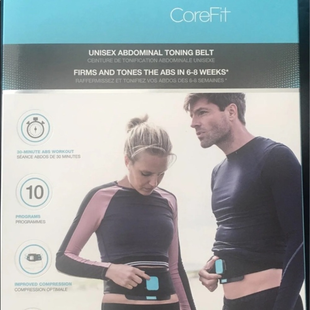 Slendertone Corefit plus 3 sets of pads